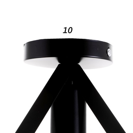 Lamp "Pyramid" 1HE27 40W Black 23x23x20 cm-4