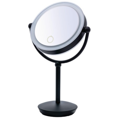 Mirror Cosmetic desktop Moana Ridder, LED, sensor, black color, 1x/5x-liability