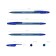 A set of ballpoints Erichkrause R-301 Original Stick, node 0.7 mm, blue ink blue