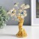 Souvenir from the evil eye "Blooming tree" gold, white 13x5x18 cm