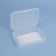 Organizer with a lid, 14 × 9.7 × 3.3 cm, the color is transparent