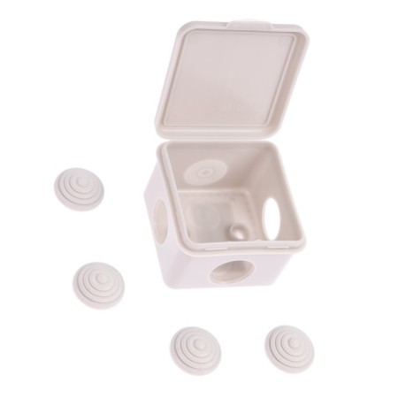 Distribution box Luazon Lighting, 65x65x45 mm, IP54, for open installation, gray-1