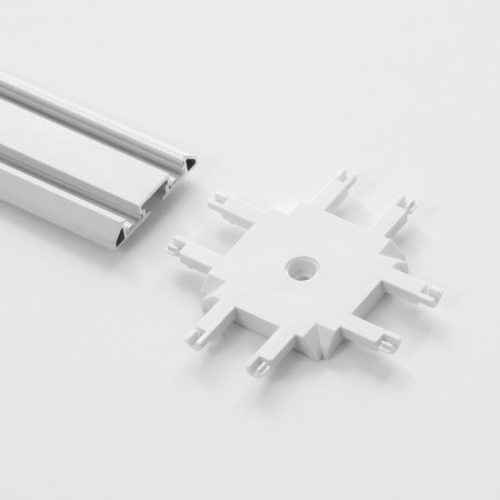 Connector SLIM "X-shaped" 4-filled white 0.7x4x2cm-5