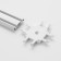 Connector SLIM "X-shaped" 4-filled white 0.7x4x2cm