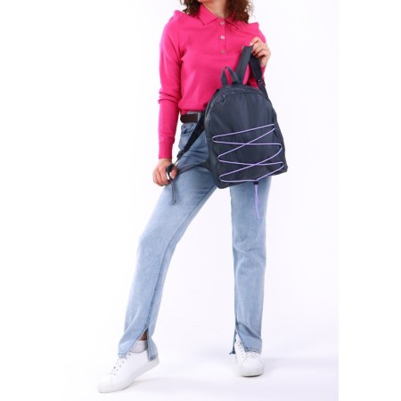 School textile school with lacing, gray color-8