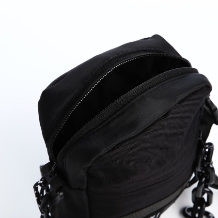 Youth bag with lightning, 1 outer pocket, black color-2