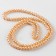 Glass beads, set 140 pcs., Size 1 pc. - 6 mm, beige color