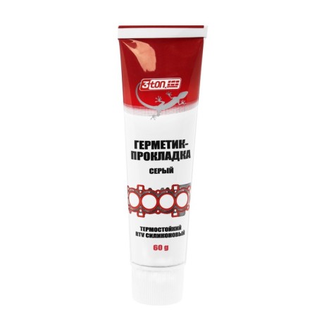 3TON Auto-Mesnovania, heat-resistant, silicone, gray, 60 g of TR-101