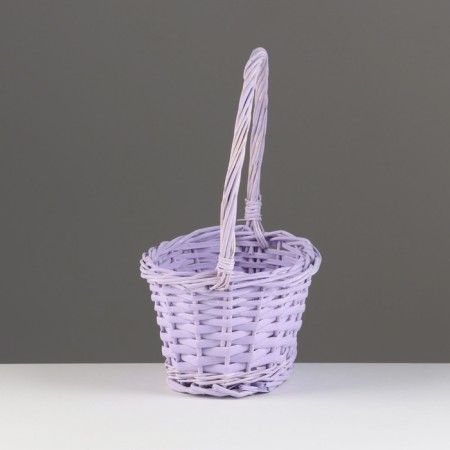 Wicker basket, 25x17x11x30 cm, lilac, willow-1