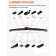 AIRLINE 15 "/ 380 mm upper wiper brush, 10 adapters