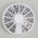Rhinestones for decor, 12 cells, 1.5/2/2.5/3 mm, silver holography color