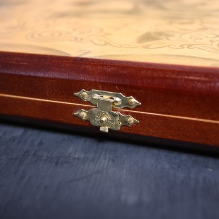 Middle back backgammon "Bear" 50 × 50 cm-4