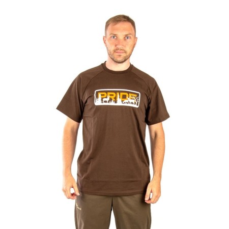 Pride Living Nature T-shirt, cotton, dark brown, rr l l-1