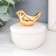 Coramics Coramics "Golden Bird" White 6.5x6.5x7 cm