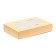 The box is folding, with a window, craft, 28 x 20 x 5 cm, set 10pcs.