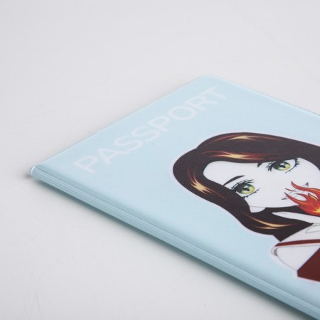 Cover for passport, blue color-4