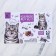 A rug for a bowl "The cat does not work, cat eats!" 43x28 ​​cm