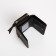 Women's wallet on the button, black color