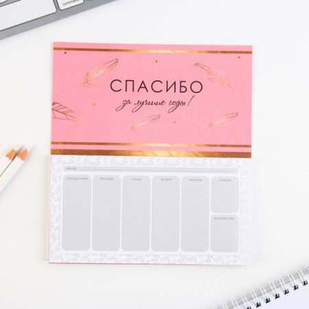 Set "Best Teacher": A5 Diary A5 160 sheets, planing 50 sheets and Plastic pen.-16