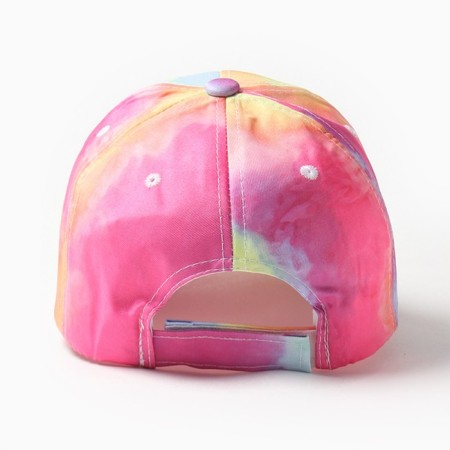 Кепка для девочек MINAKU "Tie-dye" цвет розовый, р-р 52-2