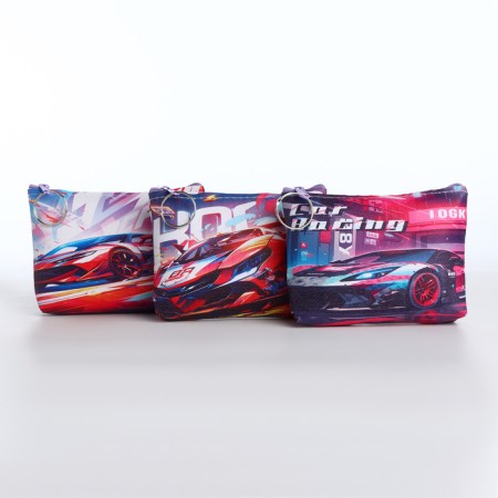 Children's wallet with a zipper, color mix