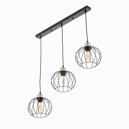 Cut "Contour" 3x60W E27 Black 70x20x22 (90) cm