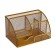Chancellery trifles stand Calligrata, 7 departments, mesh, metal, black