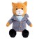 Soft toy "Cat Martik in a coat", 25 cm