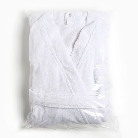 Terry robe economy and I am female, size 42-44 is white, 100% cotton with AIRO, 320 g/m2-7