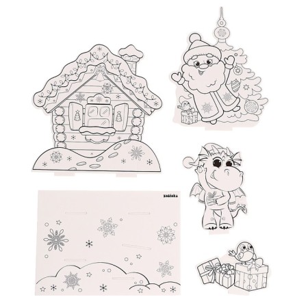 Set for creativity 3 in 1 "3D coloring. Fun party"-1