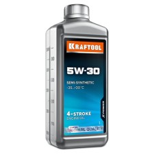 Kraftool 5W-30 oil, winter, semi-synthetic, for 4 stroke engines, 1 liter