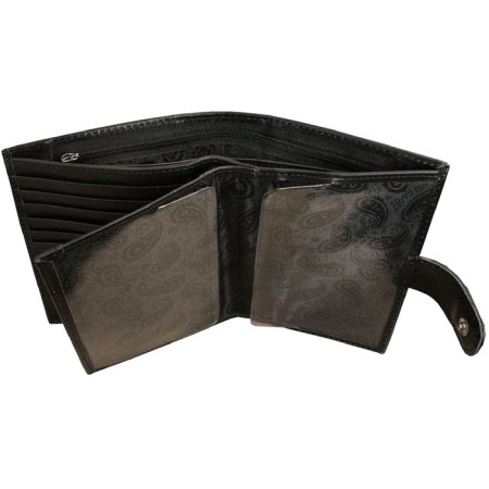 Portmone with a block for rights and a separation for the passport Camel Premium, the color is black-2