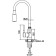 Accoona A9890K-3 kitchen mixer, single-leaf, flexible surge, 2 modes, turquoise