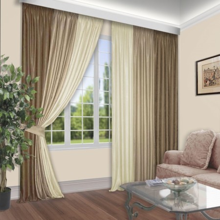 Set of curtains, size 180x250 cm, 2 pcs