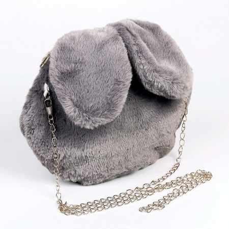 Bag "Bunny", 26 × 19 × 2cm, color gray color-3