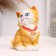 Pig a piggy bank "Kitten with a bell" 12cm