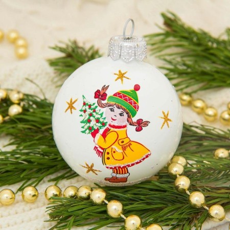 The ball "New Year" d-6 cm, mix-12