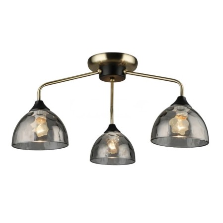 Lamp Ceiling Economy Highlight 12254/3AB+BK GR, 3x60W, E27, 26x62.5x62.5 cm, bronze color