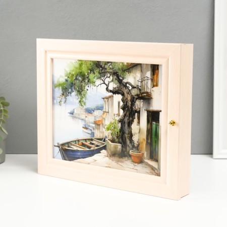 Key "Boat" 26x31 cm milk oak-1