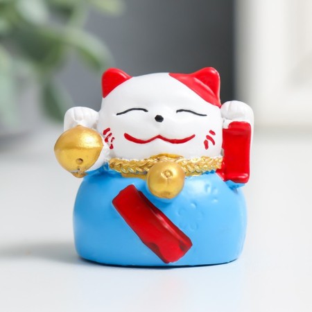 Polystone souvenir "Mani-Neko with bells" mix 4x3.5x3.5 cm-2