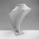 Bust for jewelry, 24 × 19 × 35 cm, h = 35 cm, gray color