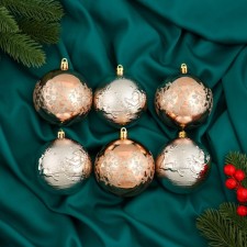 Set of balls plastic D-8 cm, 6 pcs 