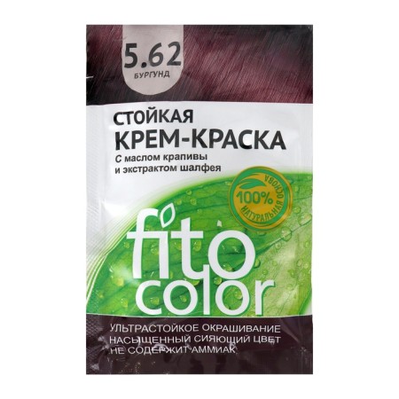 Persistent hair cream Fitocolor hair, Burgundy tone, 115 ml-6