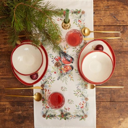 Walking on the table Ethel SHRISTMAS BELLS 30x70 +/- 5 cm, 100% HL, sarzha 190 g/m2-2