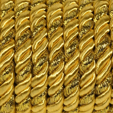 Cord twisted, d = 5 mm, 9 ± 1 m, gold color-1
