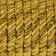 Cord twisted, d = 5 mm, 9 ± 1 m, gold color