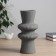 VAZA Ceramics Table "Kurt" D-8 cm, 24x1 cm, gray
