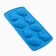 Silicone form for baking on Easter "Bunny", Blue, 10.6 x 20.7 cm