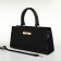 Women's bag with lightning, textura, average size, black color