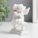 Polystone souvenir "Snow White Angels on a bench with a crystal" 8.5x7.4x5 cm